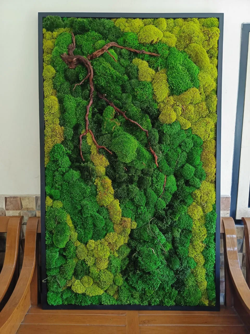 wall moss frame